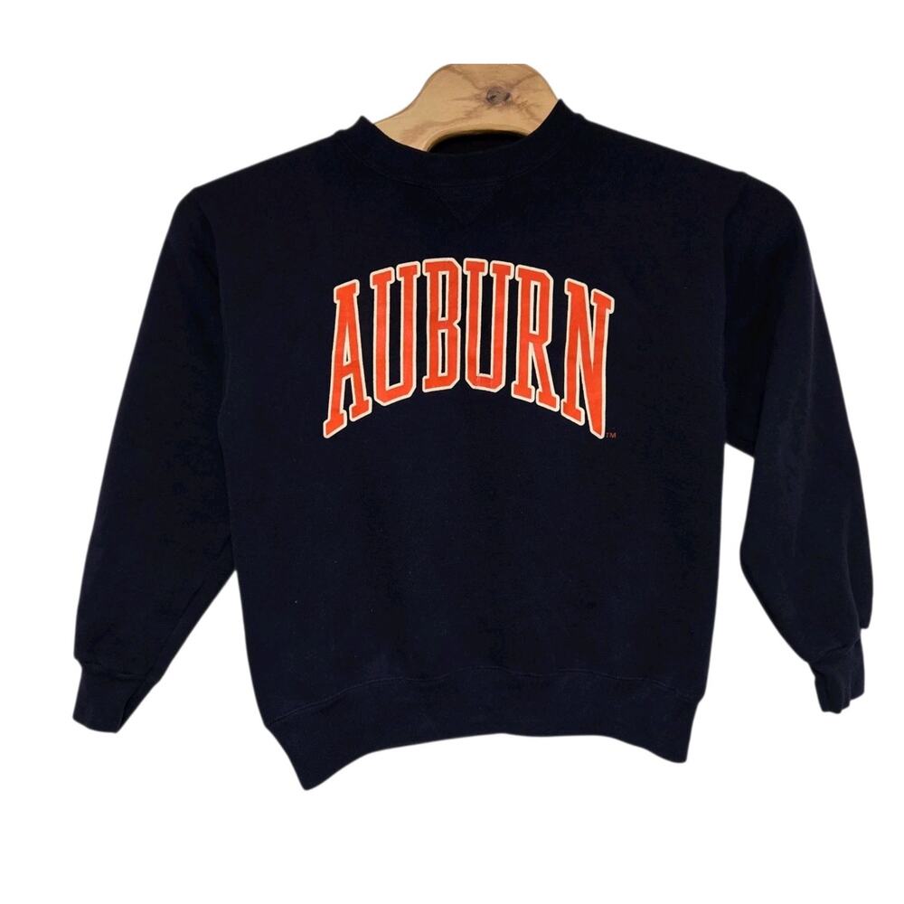 VTG Auburn Tigers Blue Sweatshirt Mens M pullover crew neck Bike Made USA